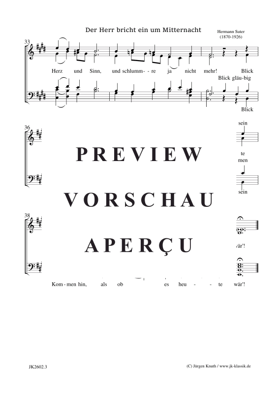 Product gallery: Page 4 of 4 Der Herr bricht ein um Mitternacht , , (mixed choir)