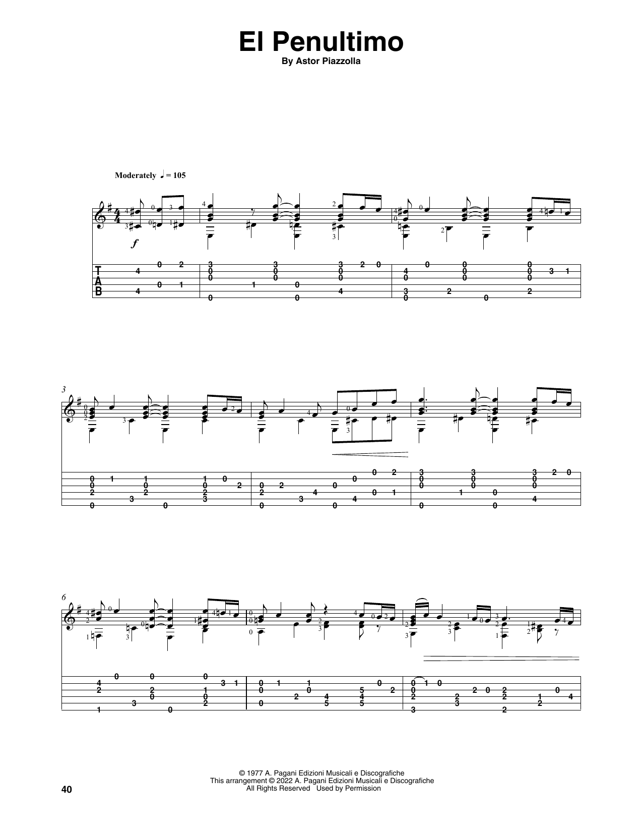Produktbild zu: El Penultimo (arr. Celil Refik Kaya)