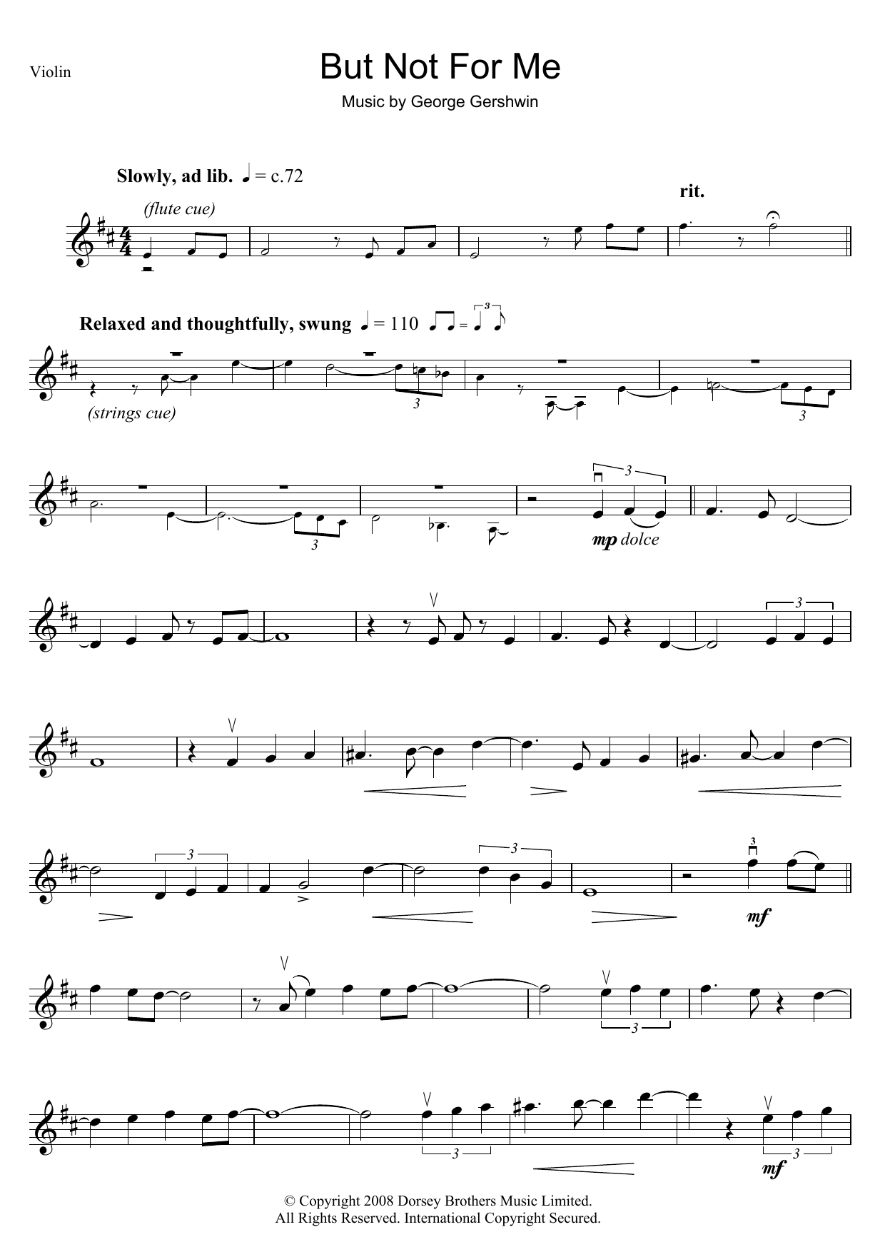 Product gallery: Page 1 of 1 But Not For Me, George Gershwin