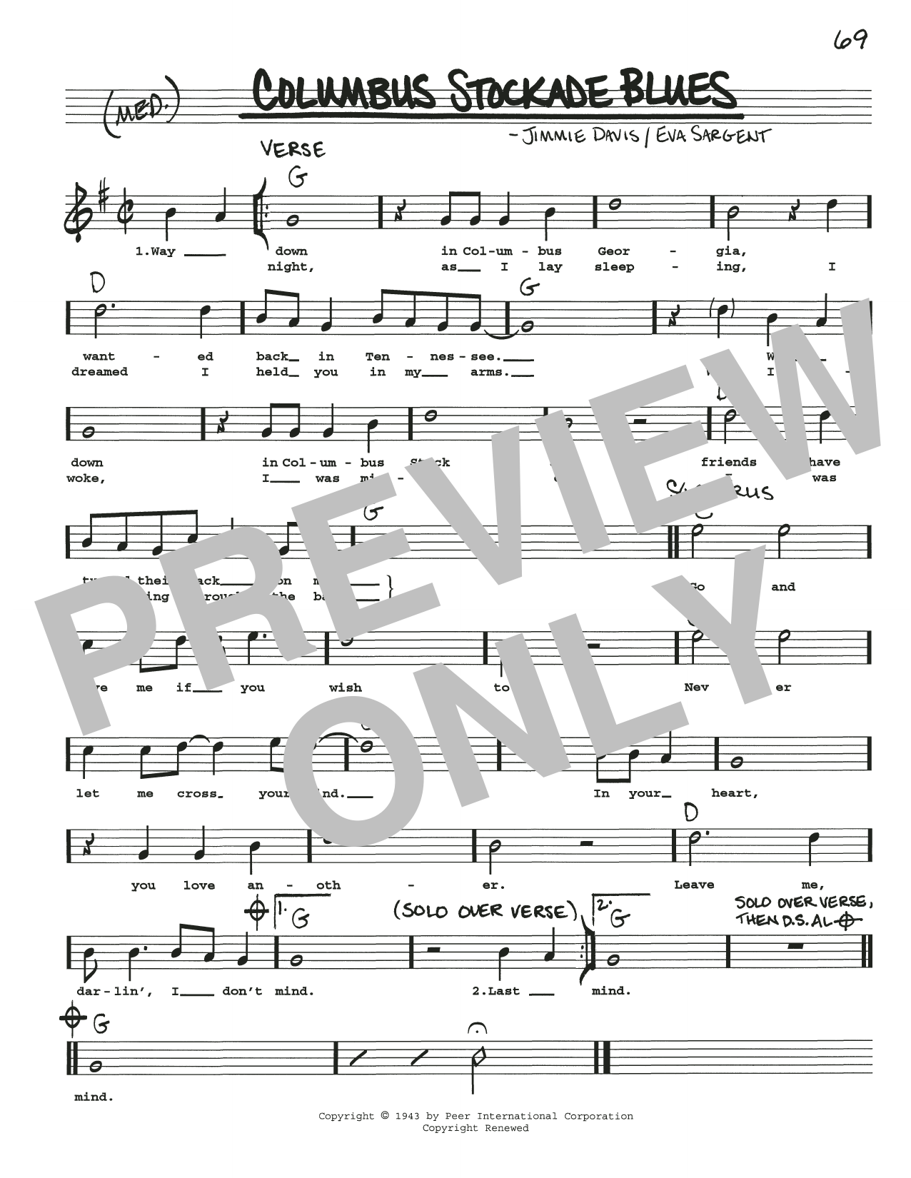 Produktbild zu: Columbus Stockade Blues