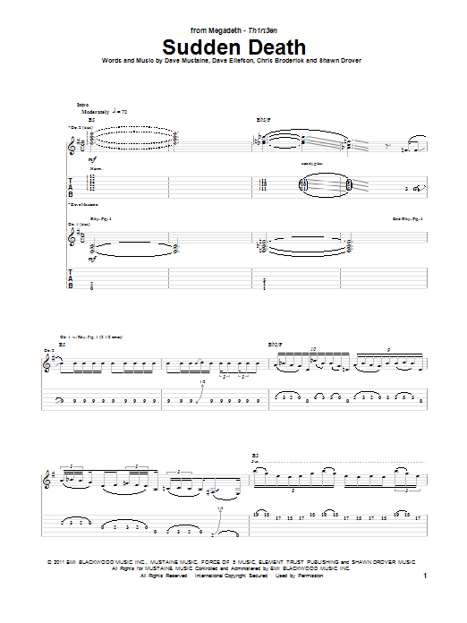 Product gallery: Page 1 of 1 Sudden Death, Megadeth