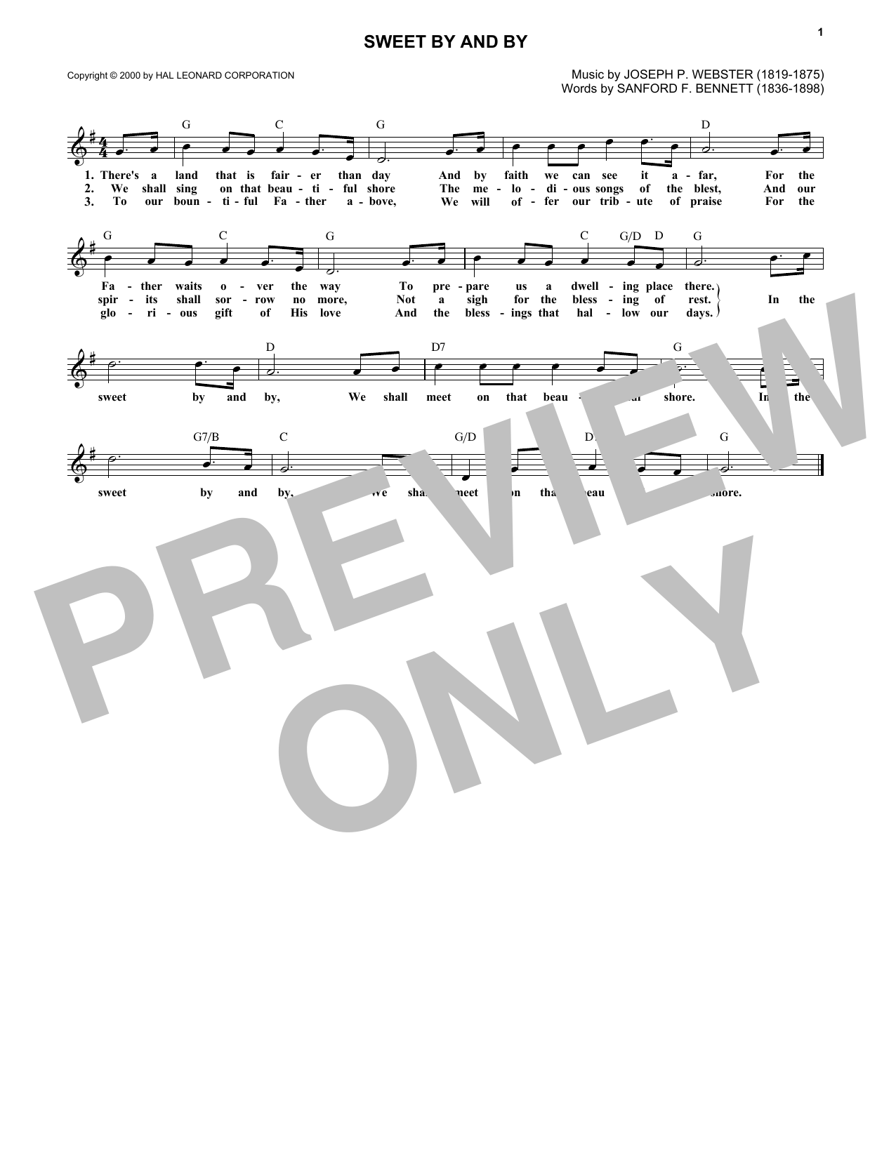 Produktbild zu: Sweet By And By