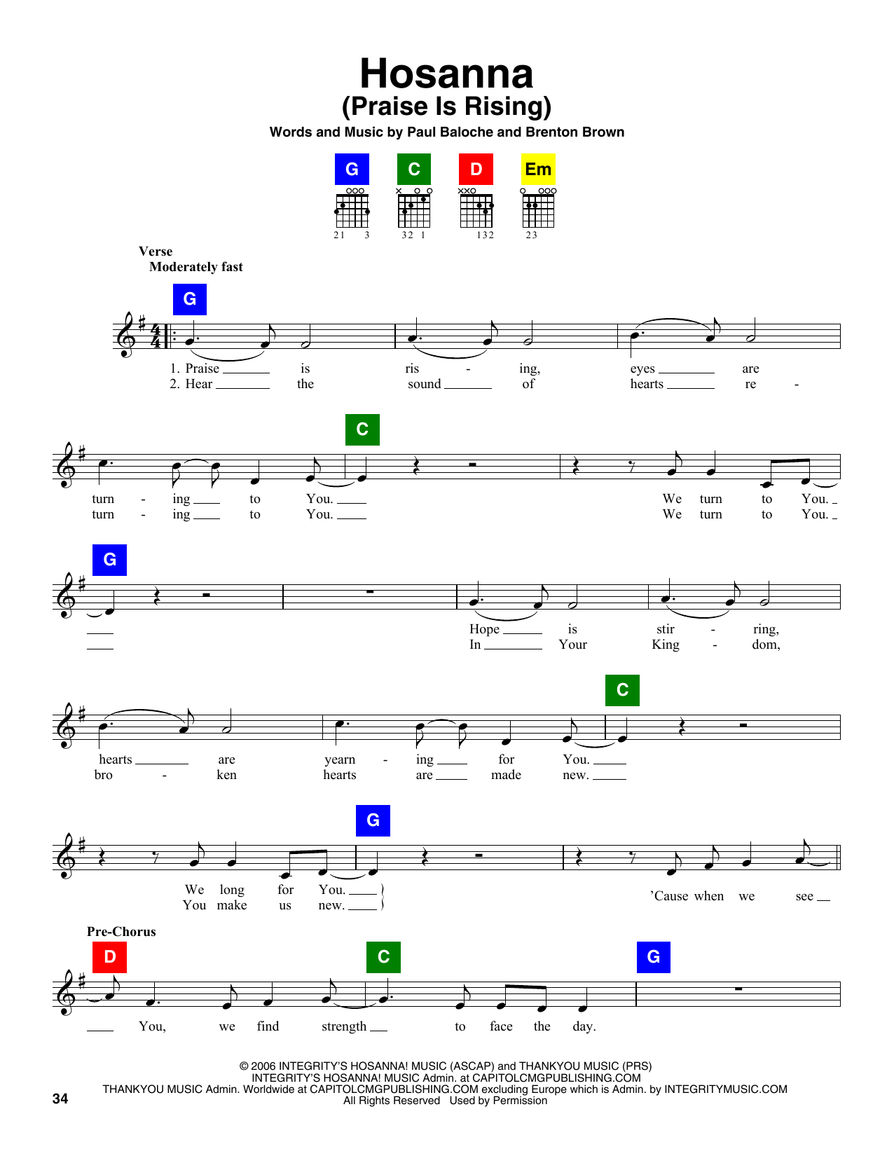 Produktgalerie: Seite 1 von 1 Hosanna (Praise Is Rising), Paul Baloche