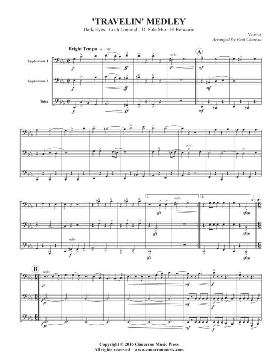 Produktbild zu: Travelin Medley Arr. Paul Chauvin