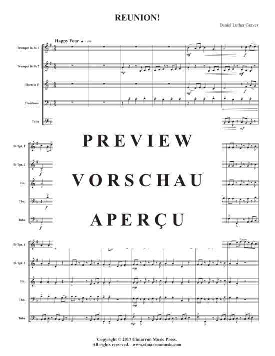 Produktgalerie: Seite 3 von 16 Reunion! , , (Blechbläserquintett)