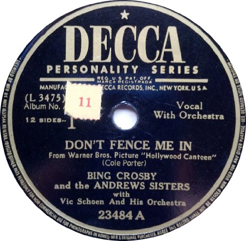 cover: Out Of Nowhere, Bing Crosby, Gesang, Gitarre, Klavier