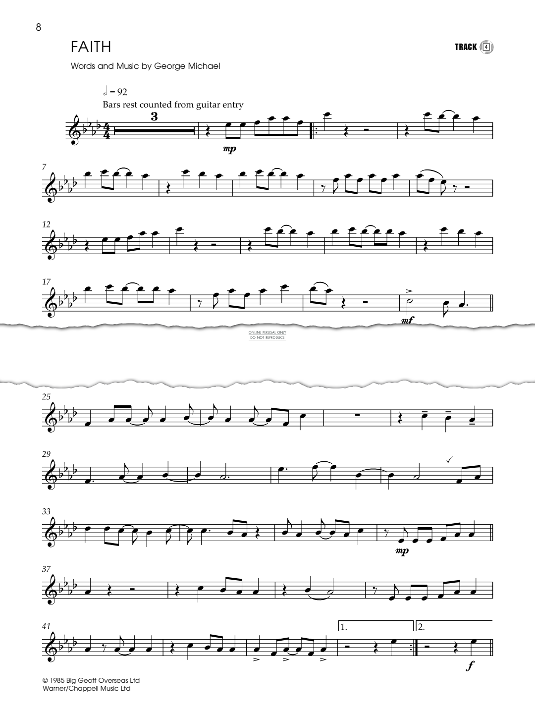 Product gallery: Page 1 of 1 Faith, George Michael