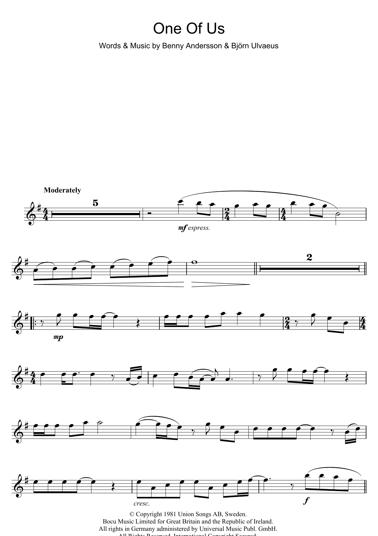 Product gallery: Page 1 of 1 One Of Us, ABBA