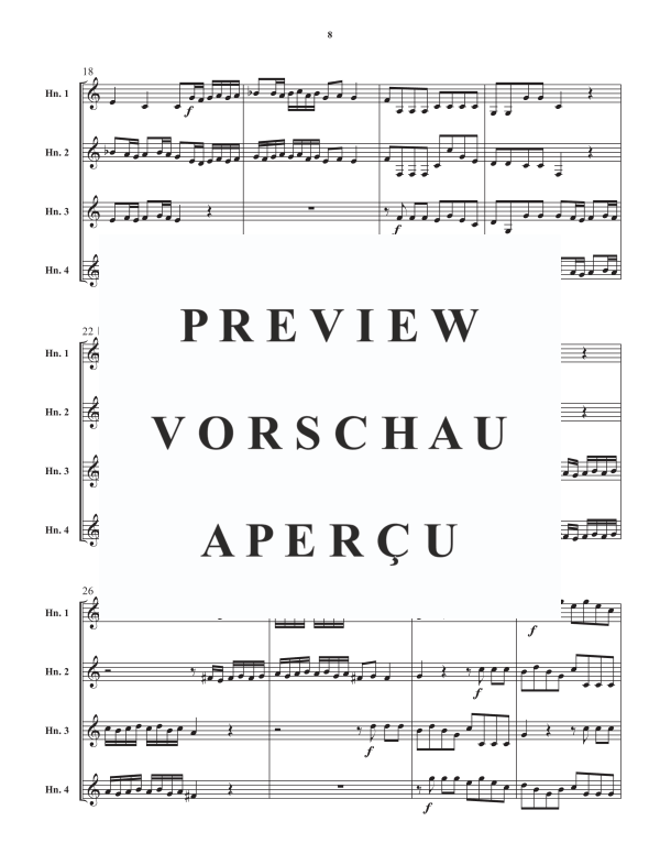 Product gallery: Page 10 of 11 Konzert No. 2 in F-Dur, , Horn Quartet