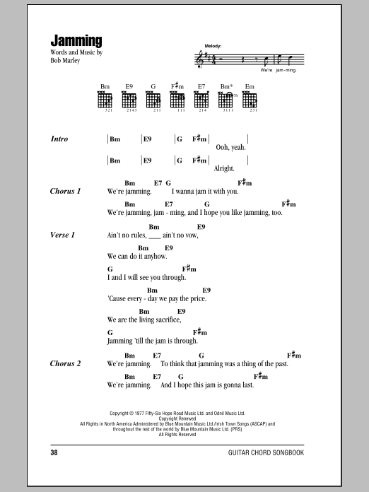 Produktgalerie: Seite 1 von 1 Jamming, Bob Marley, Gitarre