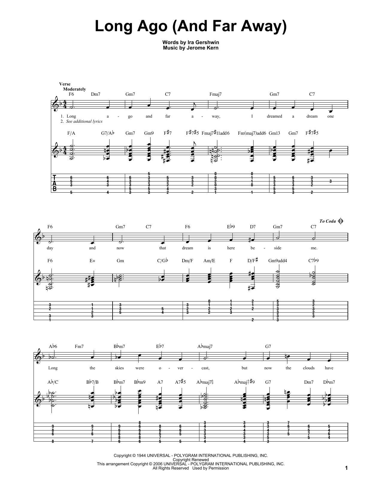 Produktbild zu: Long Ago (And Far Away)