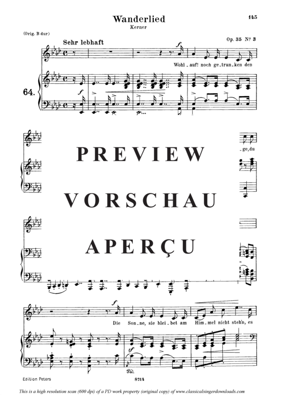 gallery: Wanderlied Op.35 No.3 , , (Gesang mittel + Klavier)