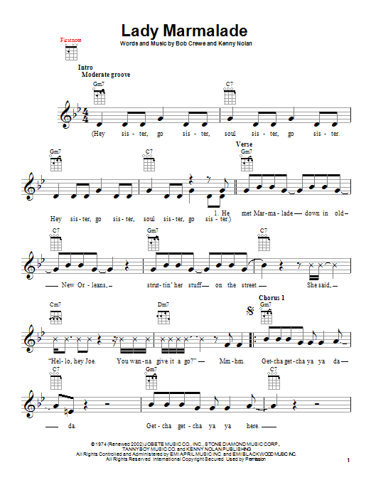 Product gallery: Page 1 of 1 Lady Marmalade, Fantasia Barrino
