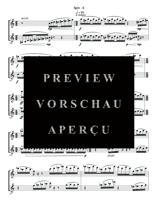 Product gallery: Page 10 of 11 Spin, , (Clarinet Duo)