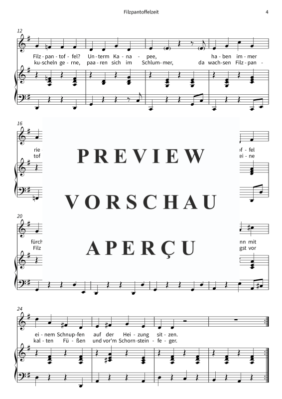 Produktgalerie: Seite 6 von 7 Filzpantoffelzeit, , Gesang und Klavier