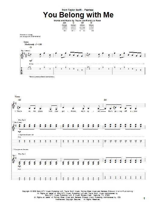 Produktbild zu: You Belong With Me