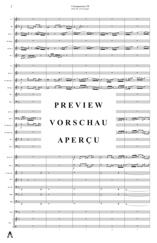 Produktgalerie: Seite 5 von 15 Contrapunctus 7 aus Kunst der Fuge , , (Concert Band)