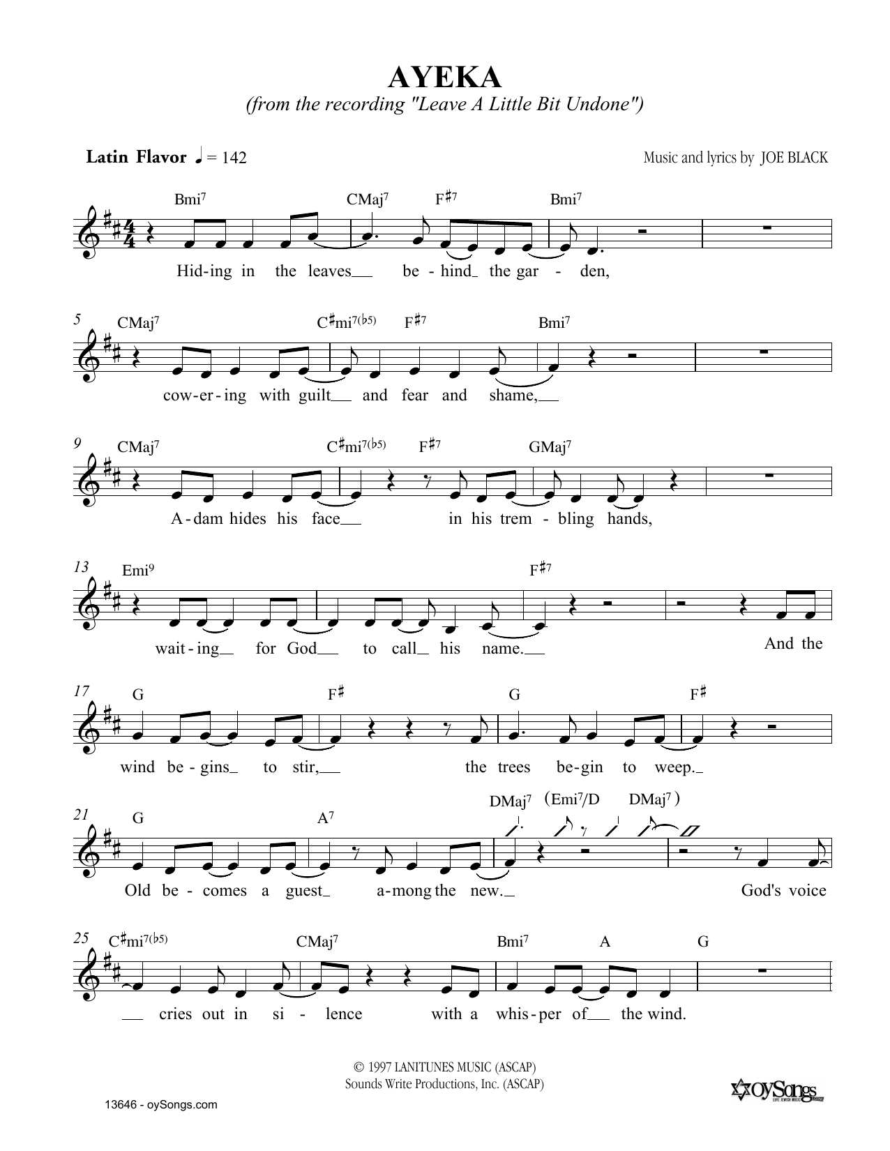 Produktgalerie: Seite 1 von 1 Ayeka, Joe Black, Melodieinstrument