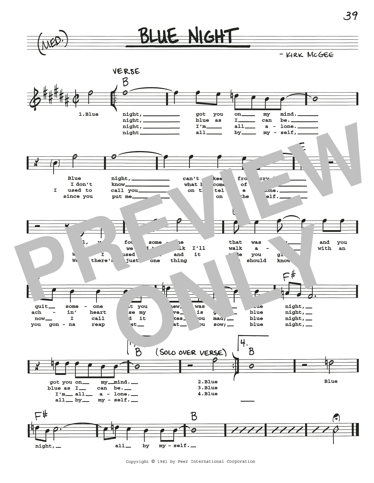 Produktbild zu: Blue Night