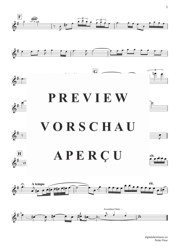 Product gallery: Page 4 of 4 Petite Fleur, Tex, Pete, Alto Saxophone