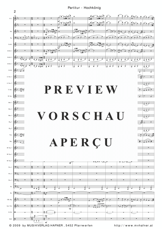 Product gallery: Page 7 of 11 Hochkönig, , (large wind orchestra)