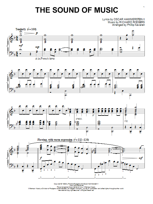 Produktbild zu: The Sound Of Music (arr. Phillip Keveren)