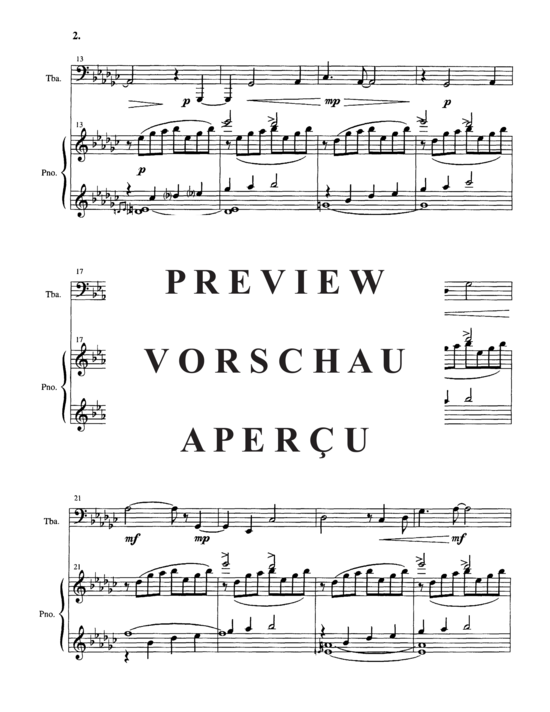 Produktgalerie: Seite 6 von 21 Deep Calls to Deep (At the Thunder of Your Waterspouts) , , Tuba und Klavier
