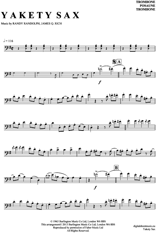 Product gallery: Page 1 of 4 Yakety Sax , Randolph, Boots, (Posaune / Bariton)