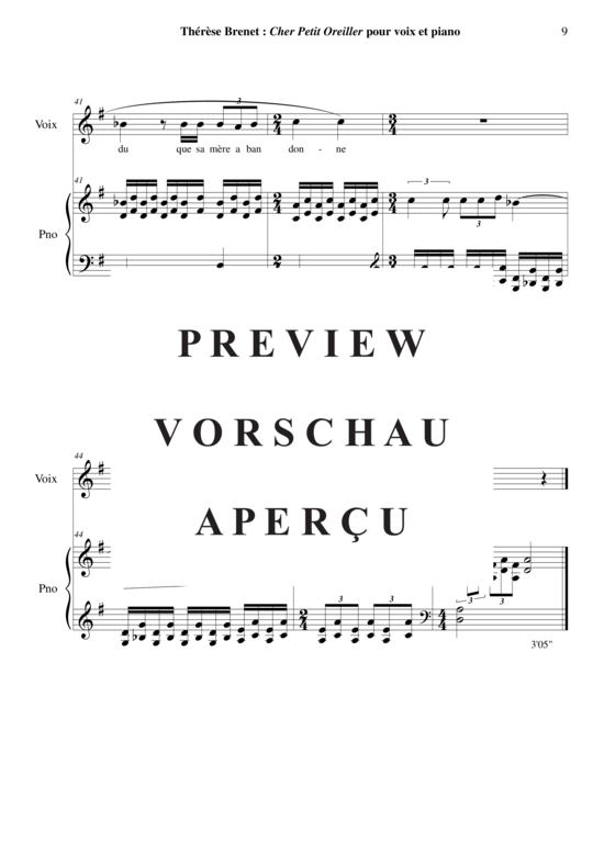 Product gallery: Page 10 of 10 Cher Petit Oreiller , , (voice + piano)