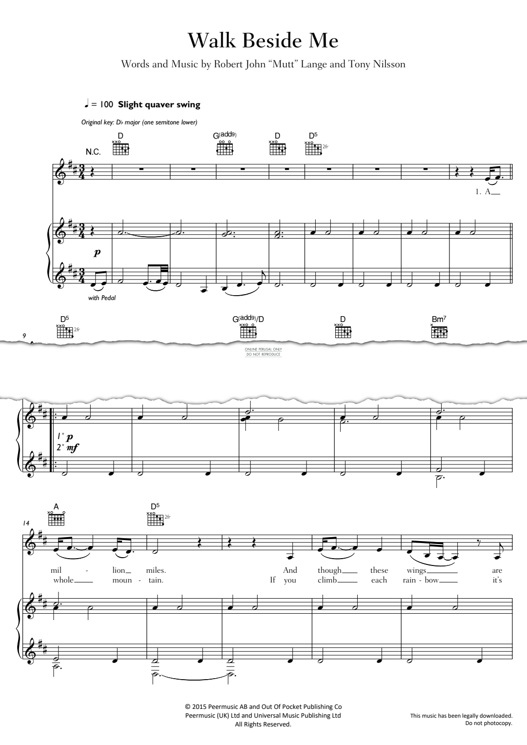 Produktgalerie: Seite 1 von 1 Walk Beside Me, Celtic Woman, Gesang, Gitarre, Klavier