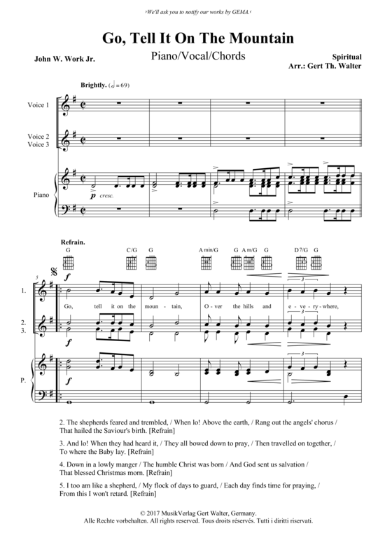 Produktbild zu: Go Tell It On The Mountain Spiritual