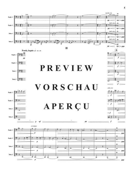 Product gallery: Page 6 of 21 Funk 3 Sätze , , (Tuba Quartet: 2x Baritone, 2xTuba)