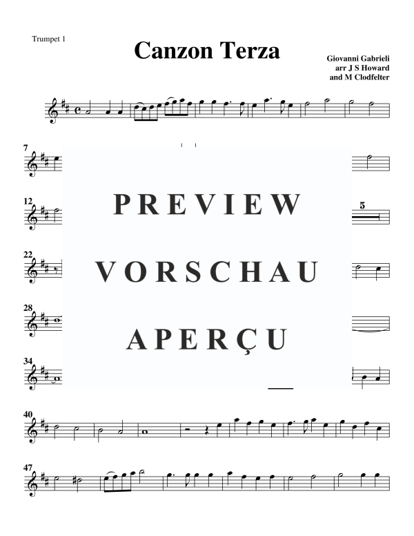 Product gallery: Page 5 of 9 Canzon Terza, , Trumpet Quartet
