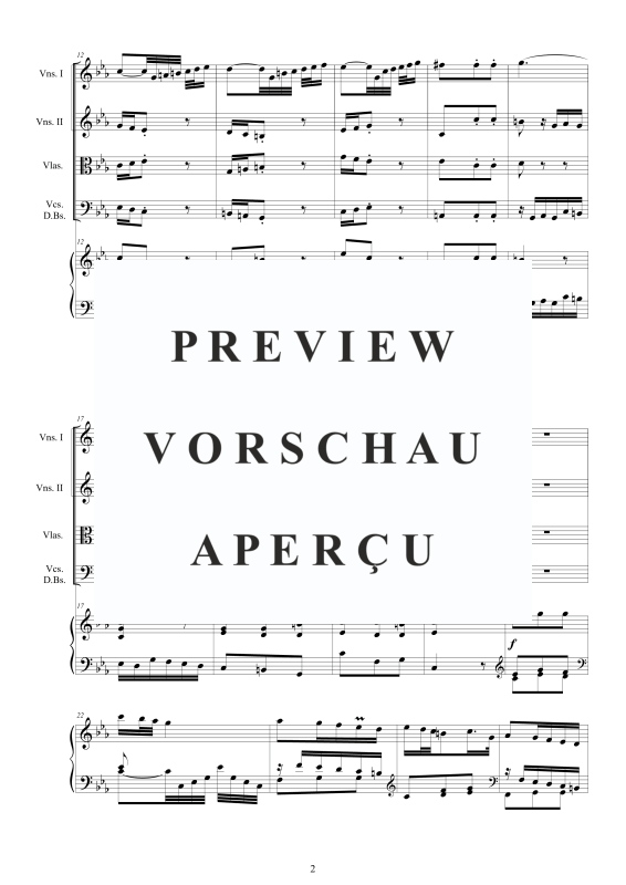 Produktgalerie: Seite 3 von 11 Cembalo Konzert Nr. 3 C-Moll, , Cembalo und Streichorchester