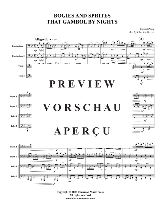 Product gallery: Page 2 of 16 Bogies and Sprites that Gambol by Nights , , (Tuba Quartet: 2x Baritone, 2xTuba)