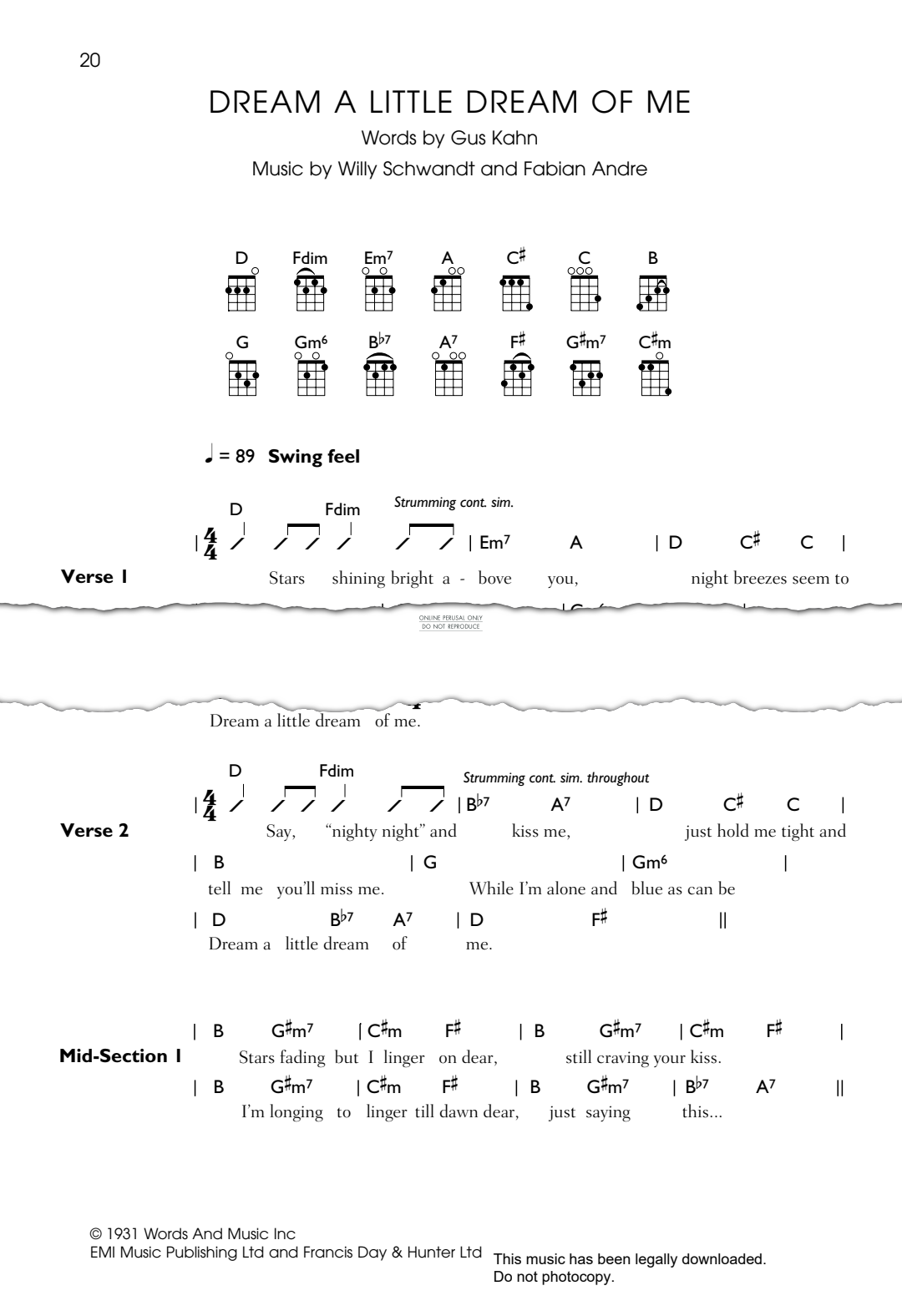 Product gallery: Page 1 of 1 Dream A Little Dream Of Me, Mamas & The Papas
