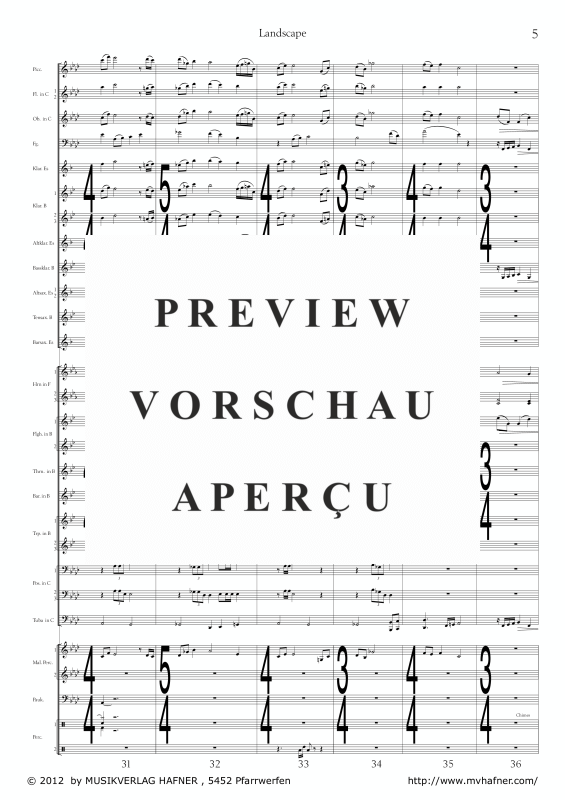 Product gallery: Page 10 of 11 Landscape, , (large wind orchestra)