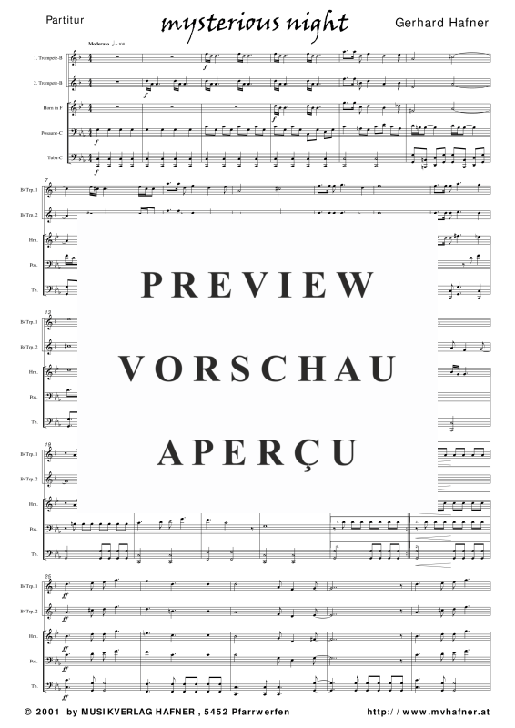 gallery: mysterious night, , (Blechbläser Quintett)