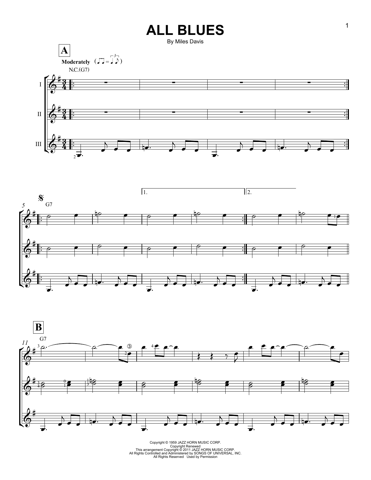 Product picture to:  All Blues - Miles Davis