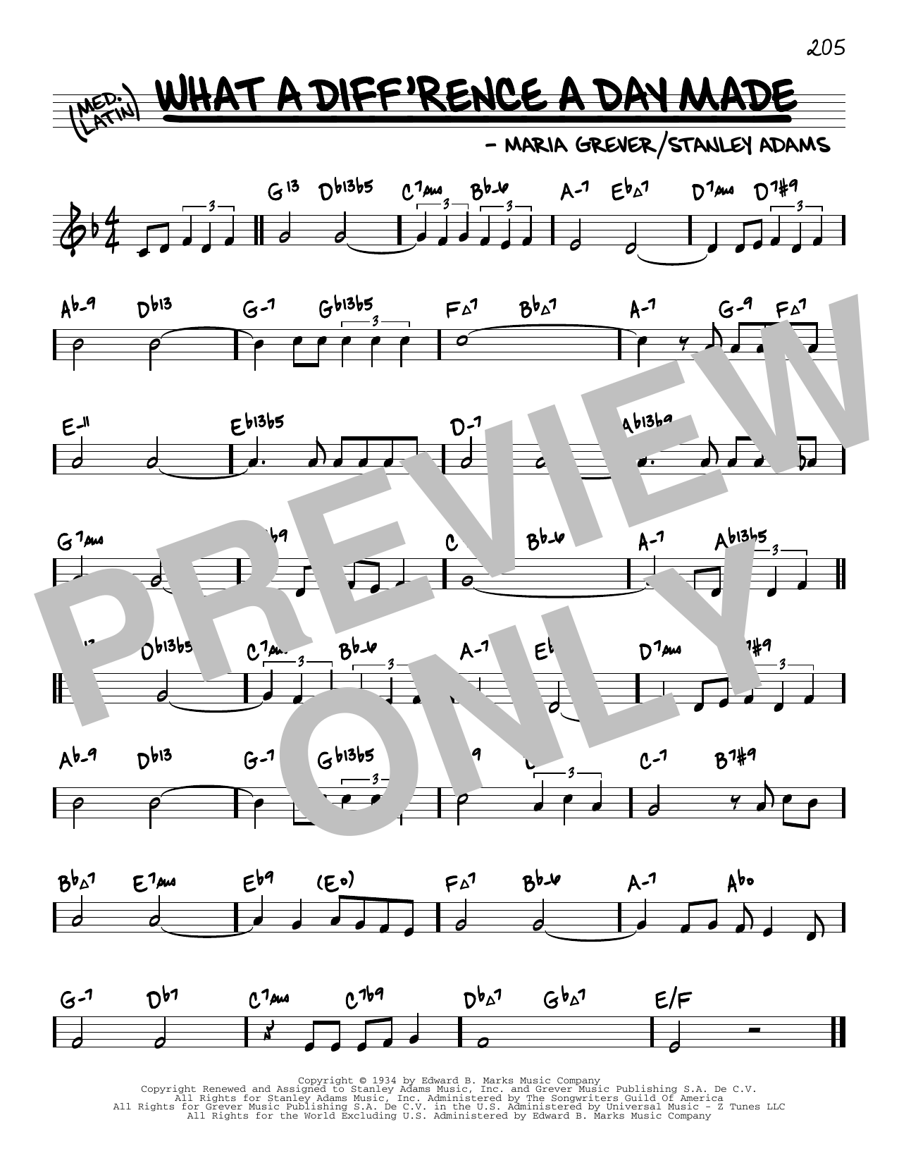 Product picture to: What A Diff'rence A Day Made (arr. David Hazeltine)