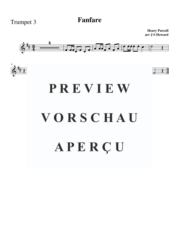 Produktgalerie: Seite 7 von 8 Fanfare, , Trompeten Quartett