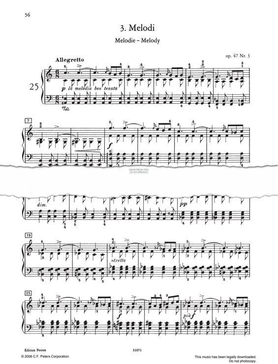 Produktbild zu: Melodi Op. 47