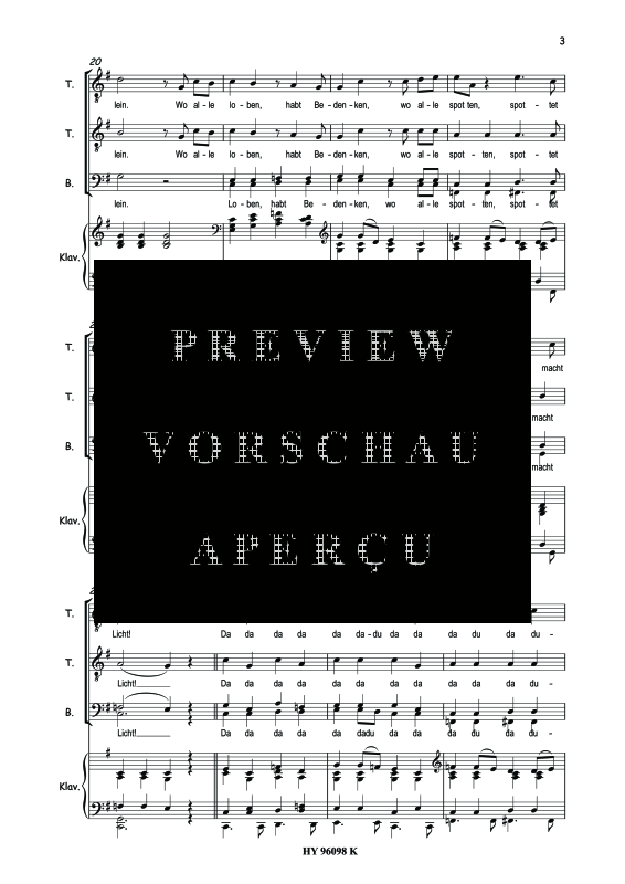 Product gallery: Page 6 of 8 Was keiner wagt - Courage, , (mixed choir and piano - piano score)