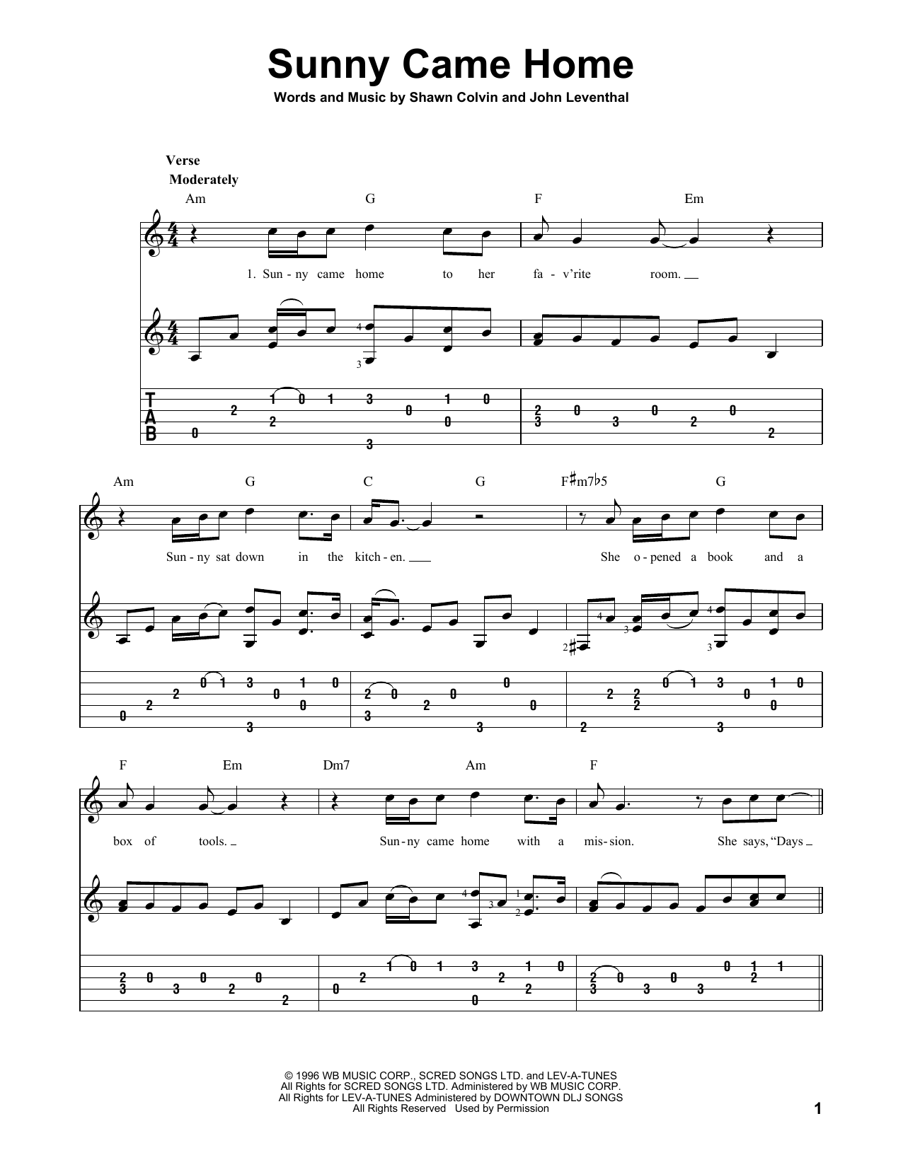 Produktgalerie: Seite 1 von 1 Sunny Came Home, Shawn Colvin, Gitarre