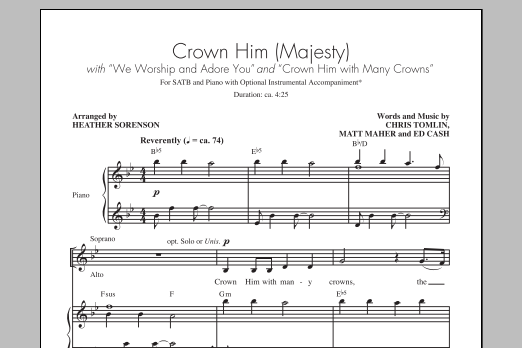 Product gallery: Page 1 of 1 Crown Him (Majesty), Heather Sorenson