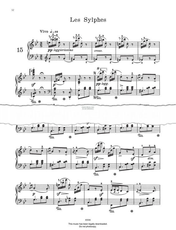 Produktbild zu: Les Sylphes (Op. 109 No. 15)
