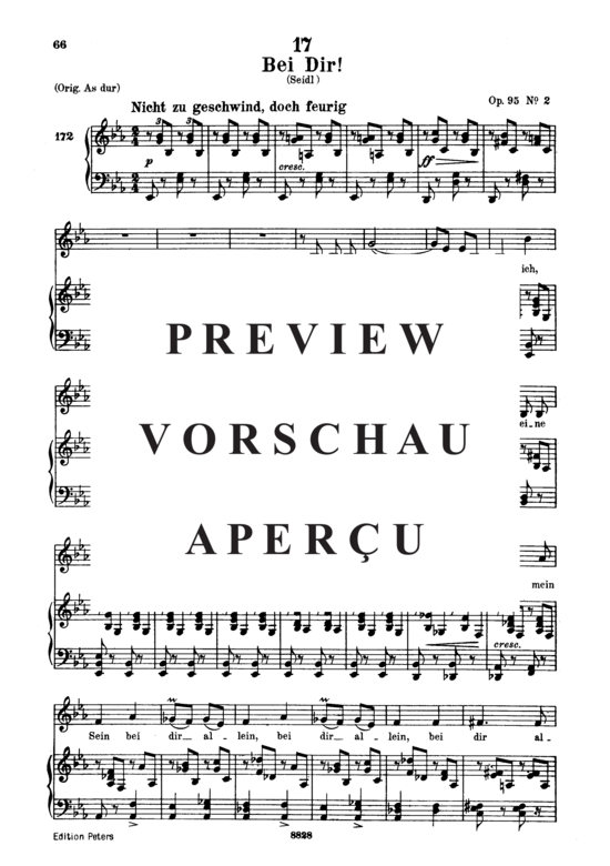 Product gallery: Page 2 of 5 Bei Dir! D.866-2, , Low Voice and Piano