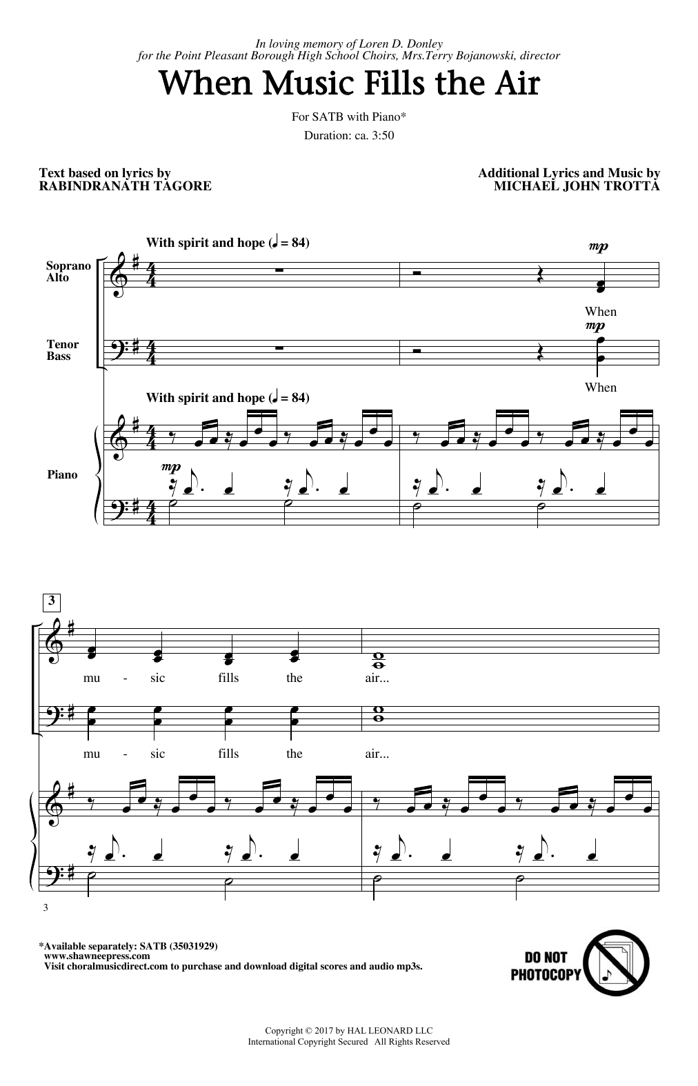 Produktbild zu: When Music Fills The Air