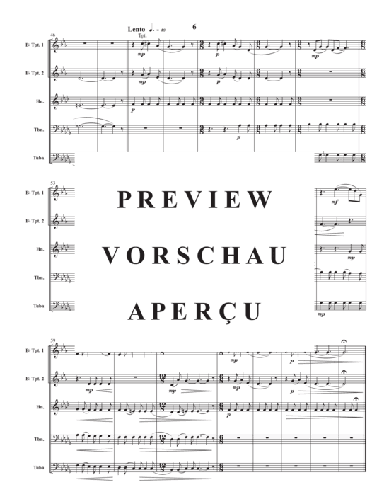 Produktgalerie: Seite 8 von 21 Montreal Suite , , (Blechbläser Quintett)