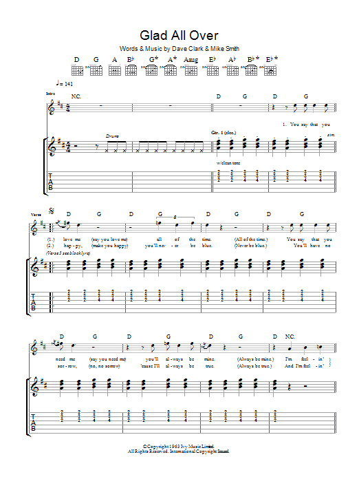 Product gallery: Page 1 of 1 Glad All Over, Dave Clark Five